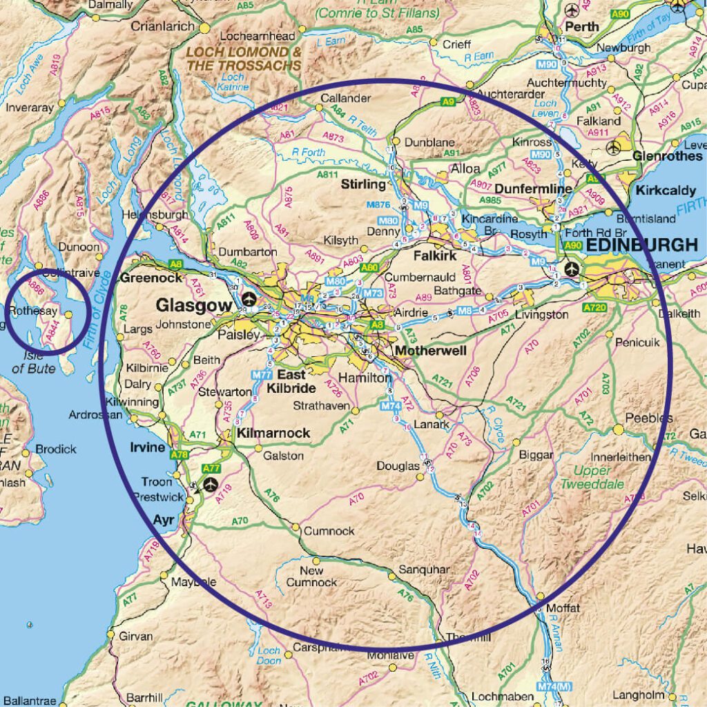 Service area map